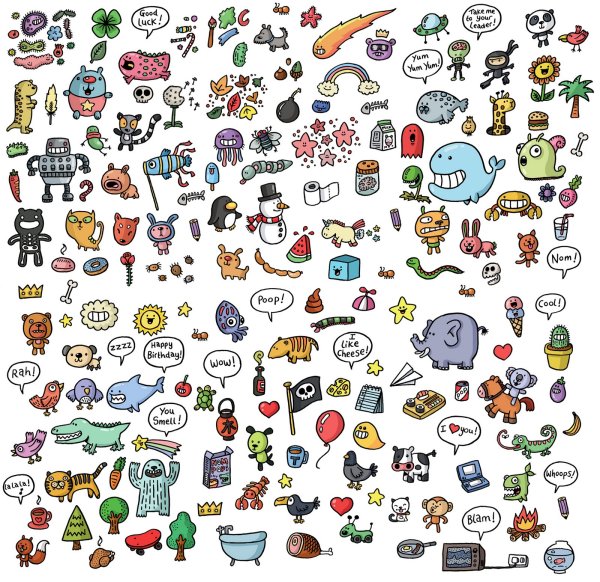 Мелкие рисунки для срисовки