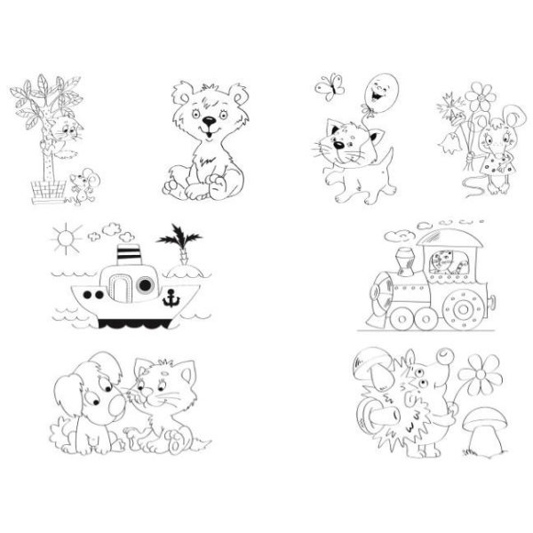 Трафарет для выжигания по дереву для детей