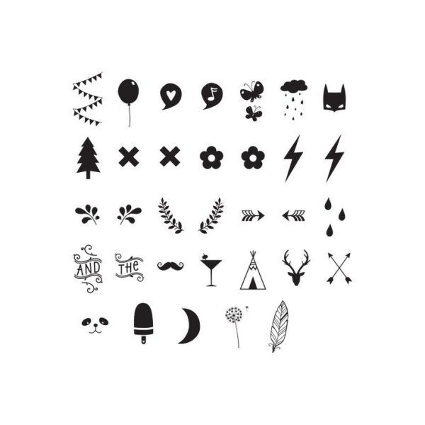 Тату маленькая на белом фоне