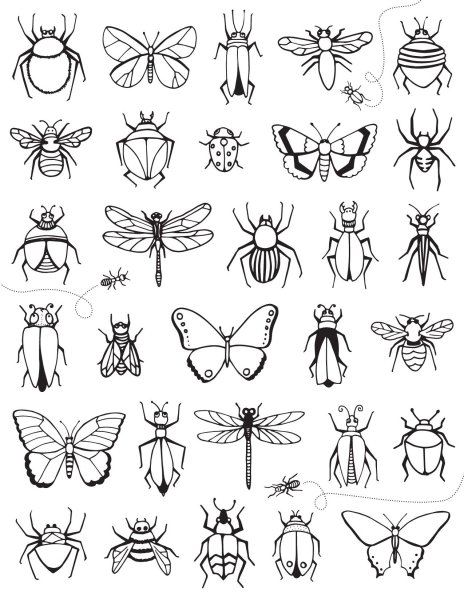 Тату цветочный орнамент