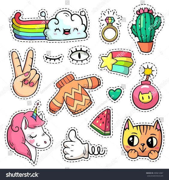 Наклейки для срисовки