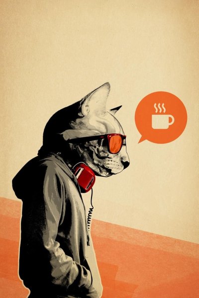 Крутые коты арт