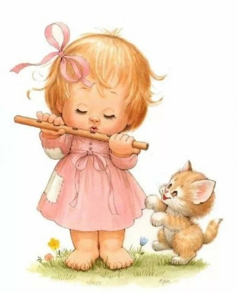 Акварельная девочка