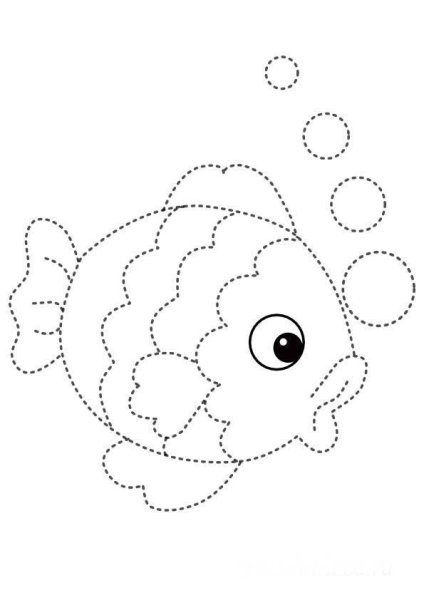 Рисование по контурам для малышей