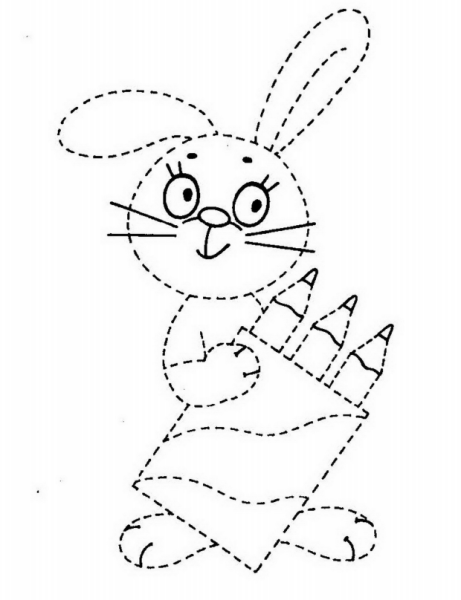 Раскраски обводилки для малышей