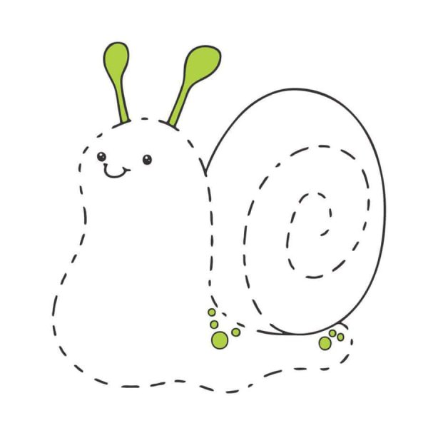 Рисование по точкам улитка