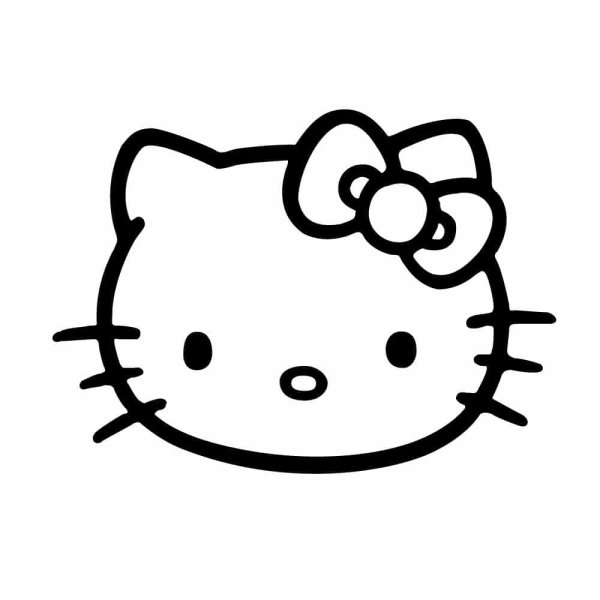 Hello Kitty для срисовки hello Kitty