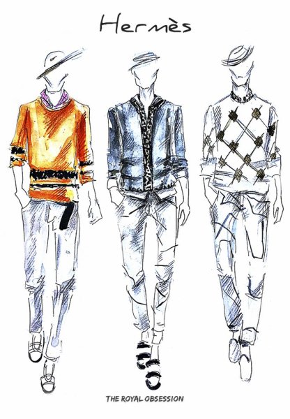 Эскиз современной одежды