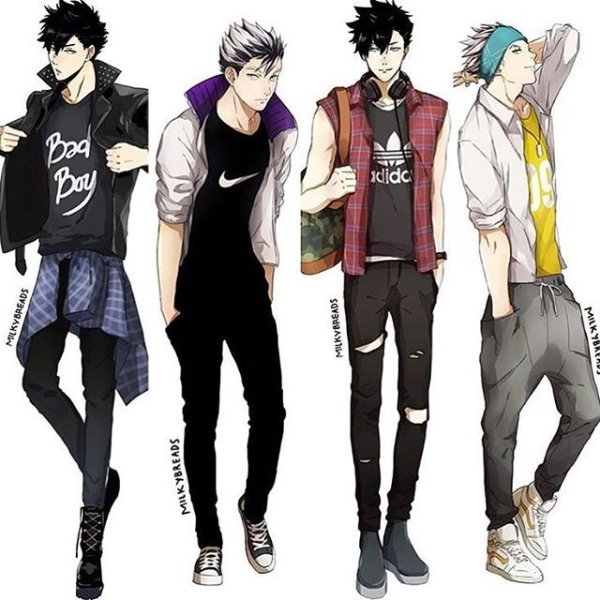 Аниме аутфиты для парней