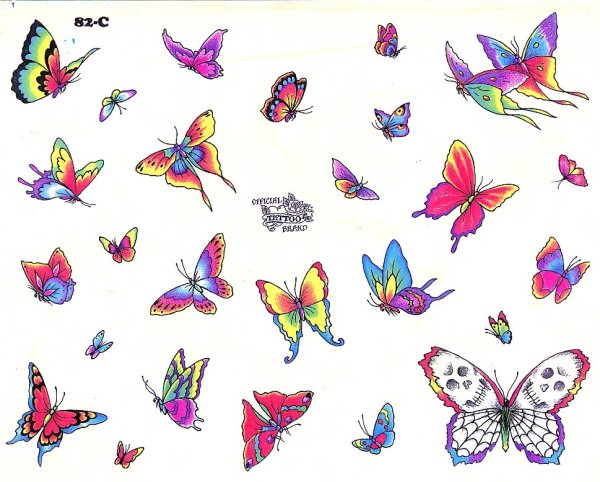 Маленькие бабочки рисунки