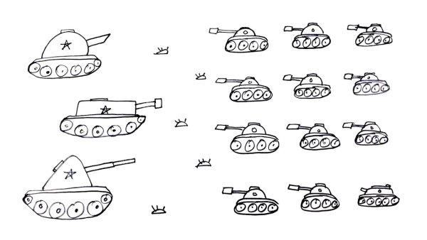 Рисование танка для дошкольников