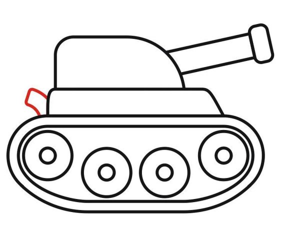 Трафарет военной техники для детей