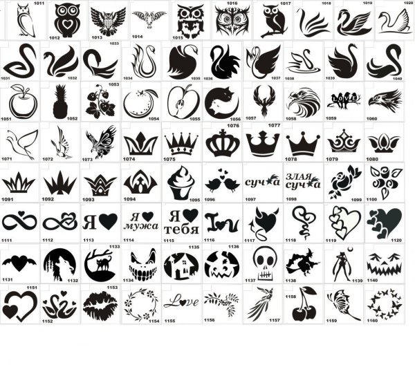 Тату листочки