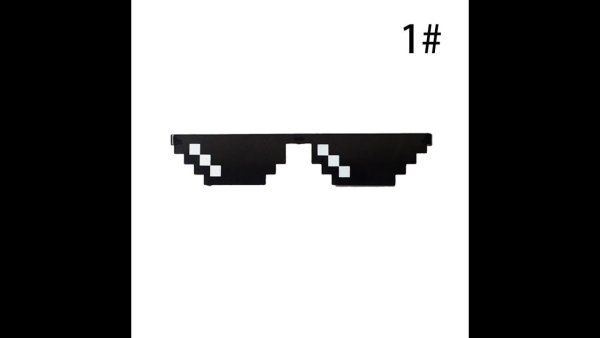 Пиксельные очки на прозрачном фоне