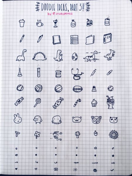 Узоры для конспектов в тетради