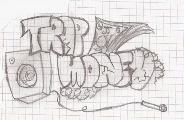 Граффити имя Саша