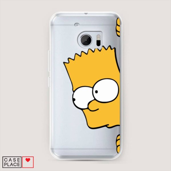 Чехол силиконовый барт симпсон айфон 10