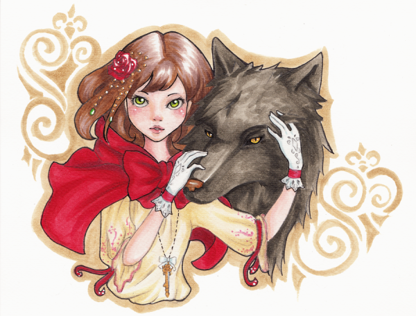 Девочка волчица