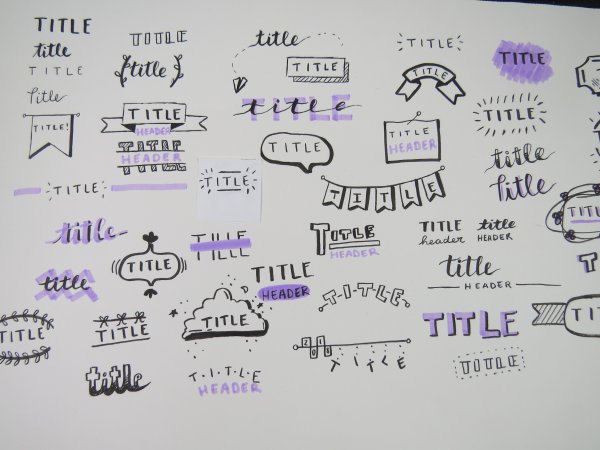 Оформление заголовка в конспекте