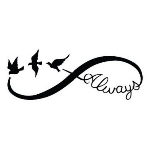 Бесконечность тату эскиз