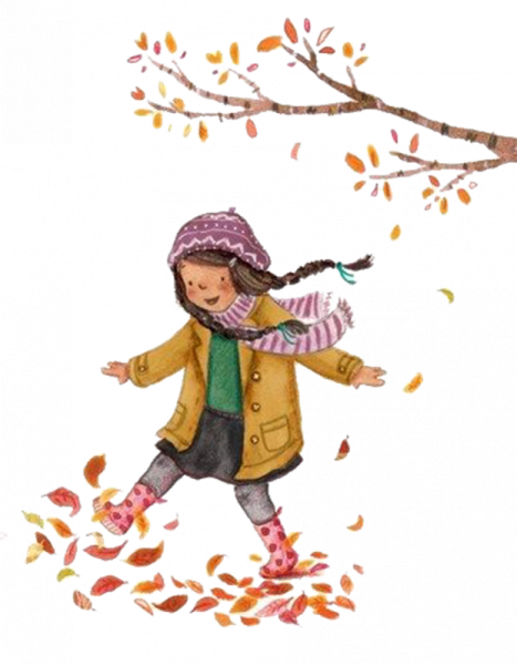 Осень цветными карандашами для детей