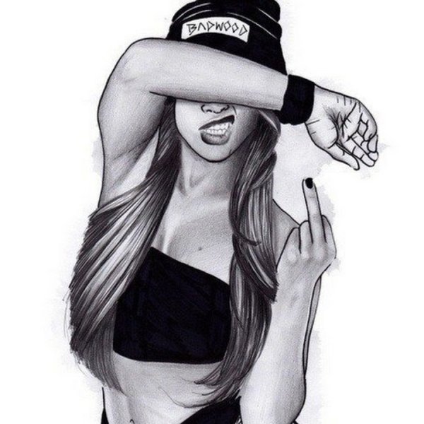 Нарисованные девушки крутые