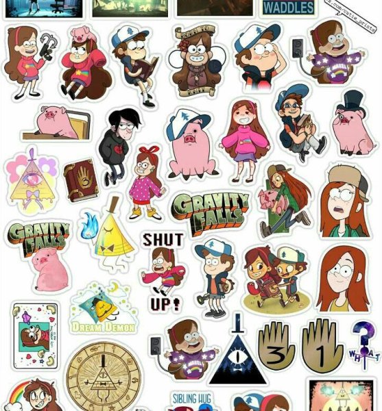 Наклейки для ЛД Гравити Фолз