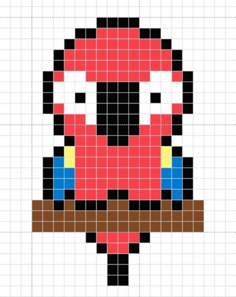 Рисунки в клетку маленькие
