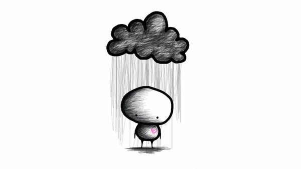 Человечек рисунок карандашом