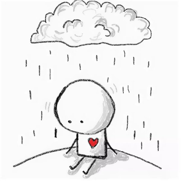 Грустные рисунки легкие