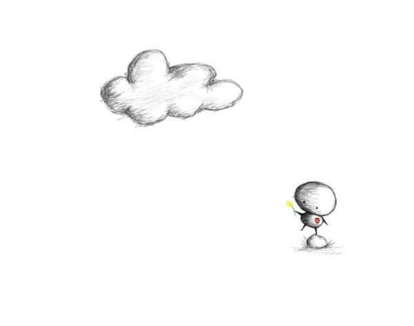 Человечек с карандашом