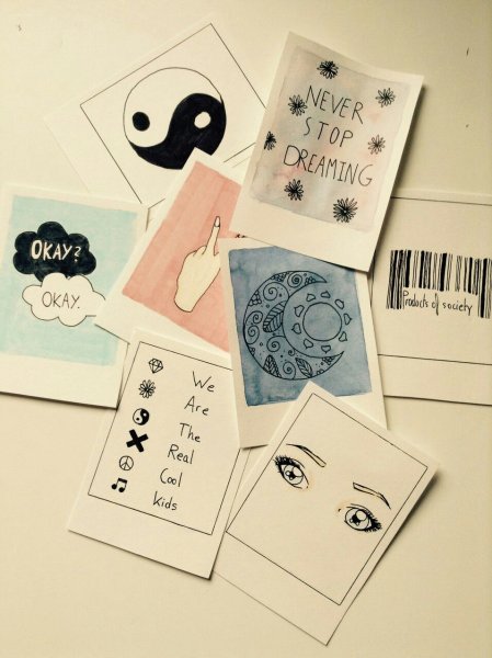 Карточки для скетчбука