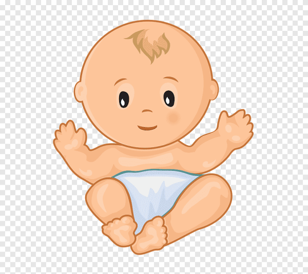 Новорожденный ребенок мультяшный