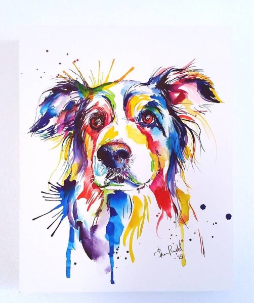 Машина цветными карандашами