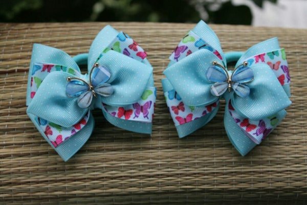 Красивые бантики из репсовой ленты