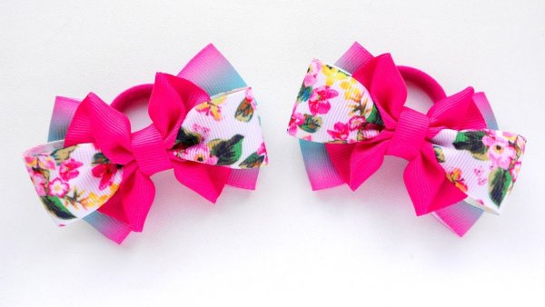 Бантики из репсовой ленты