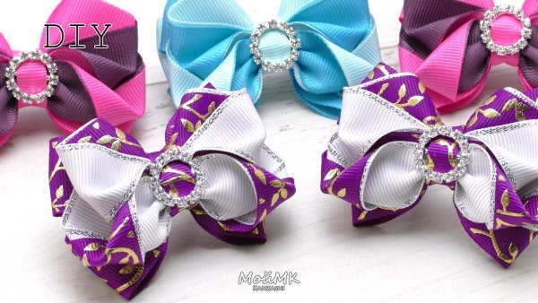 Бантики из репсовой ленты