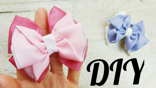 Бантики с репсовой ленты 2.5