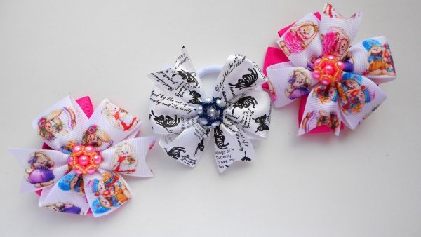 Бантики из репсовой ленты мастер класс