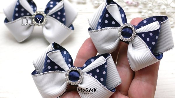 Бантики из репсовой ленты
