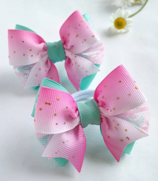 Бантики в школу из репсовых лент