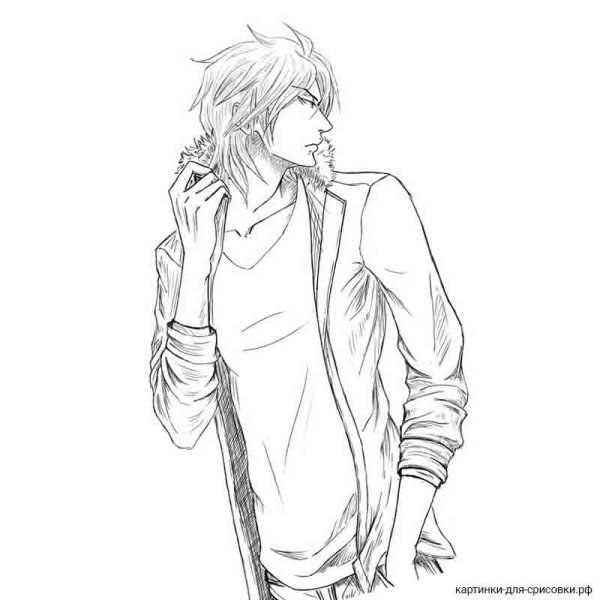 Рисунки для срисовывания парню