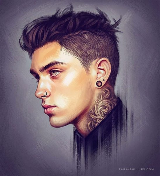 Крутой парень рисунок