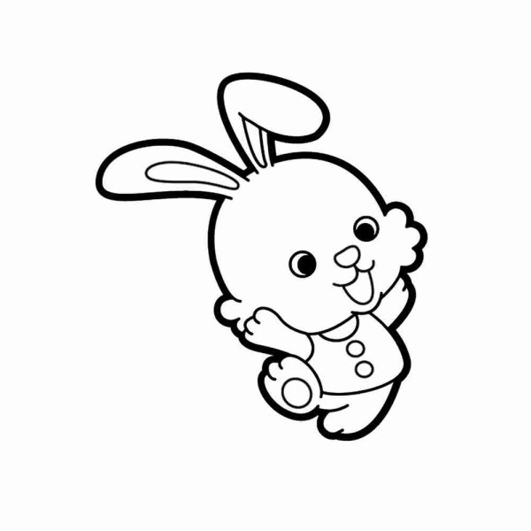 Маленький зайчик рисунок