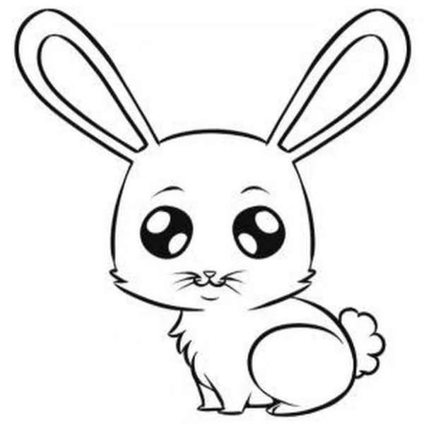 Рисунки для срисовки Зайка