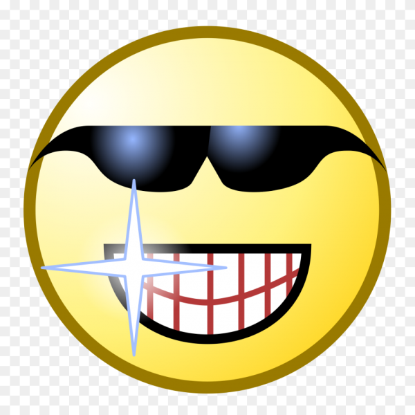 Смайлик с зубами