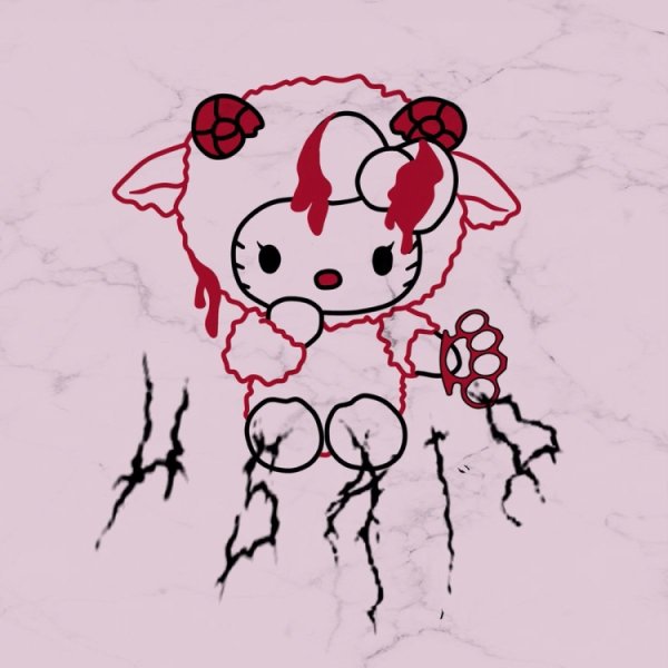 Стикеры Хеллоу Китти Kuromi