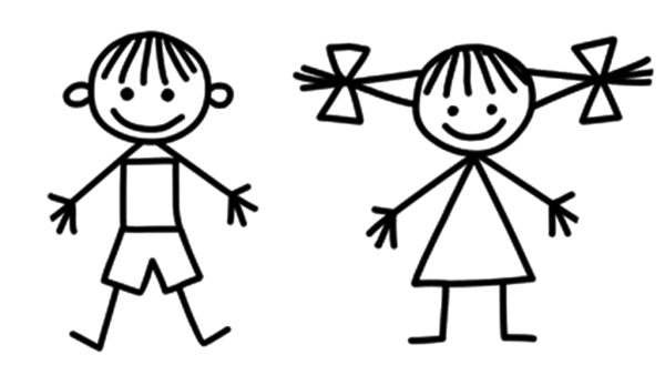 Мальчик и девочка рисунок