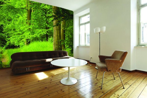 Фотообои в маленьком помещении