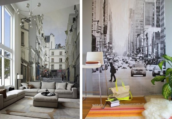 Фотообои для увеличения пространства маленькой комнаты